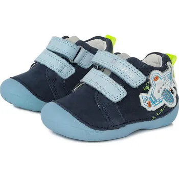 Chlapecké polobotky DDstep Kožené boty D.D.step S015-357A Royal Blue Velikost: 20