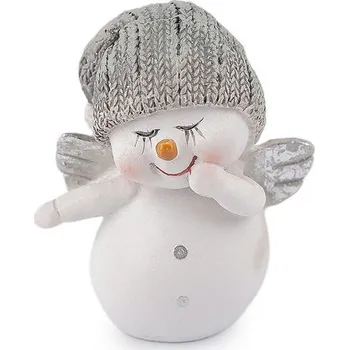 Sněhulák s křídly - 2 bílá stříbrná