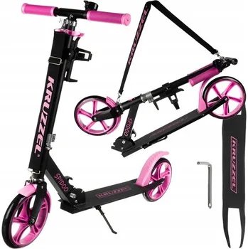 Koloběžka Skládací koloběžka do města pro děti, lehká, velká kola 200 mm, brzda