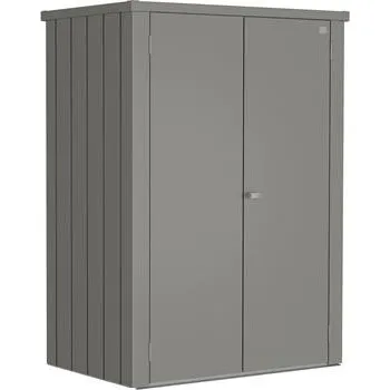 Zahradní úložný box BIOHORT terasová skříňka Romeo M šedý křemen metalíza