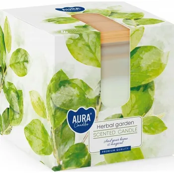 Svíčka Parafínová vonná svíčka Bylinková zahrada Aura 1 ks