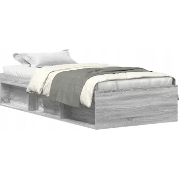 Postel Rám postele, šedý dub sonoma, 100x200 cm