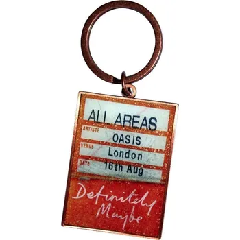 Oasis Definitely Maybe AAA Setlist Klíčenka