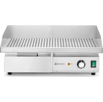 Kuchyňský gril Hendi Grilovací mřížka žebrovaná, HENDI, Budget Line, 220-240V/3000W, 550x430x(H)240mm