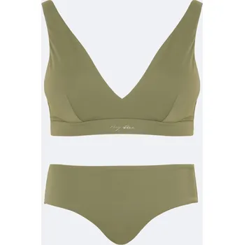 Dámské plavky BIG STAR VRŠEK PLAVEK KHAKI MORRA 303 XL