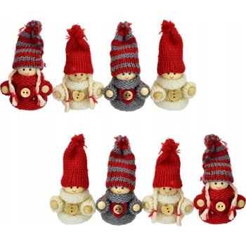 Obraz Pletené panenky 8 cm, 4 ks v krabičce, set 2 ks