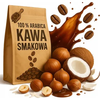 Káva Káva zrnková Arabica Green Touch Káva s oříškově kokosovou příchutí 250 g