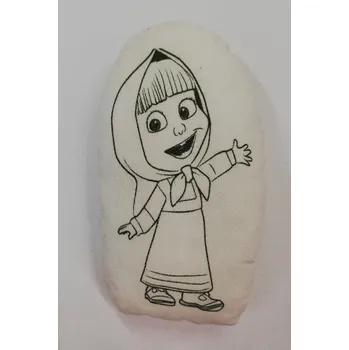 Dekorativní polštářek Vybarvovací polštářek - Máša - 13,5x9,5 cm