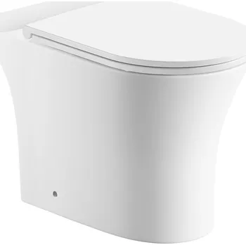 Klozet Aqualine VITO WC kombi mísa, Rimless, 61x35,5cm, spodní/zadní odpad, bílá - PB105-111