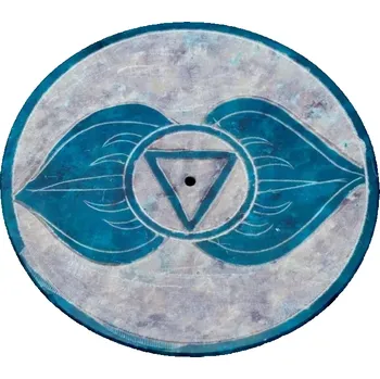 Vonná tyčinka Stojan na vonné tyčinky Mastek Čakry 8 cm - Čakra: 6 (třetí oko)