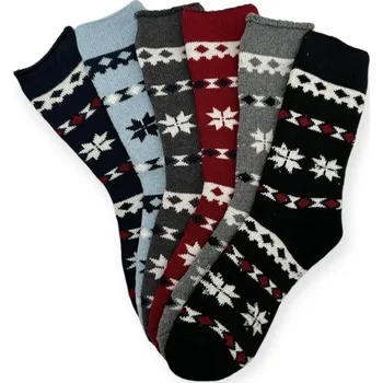 Dámské ponožky Vlněné termoponožky dámské ALPACA PB-465 - 3 páry - 35-38