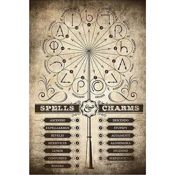 Plakát Harry Potter - Spells & Charms - plakát