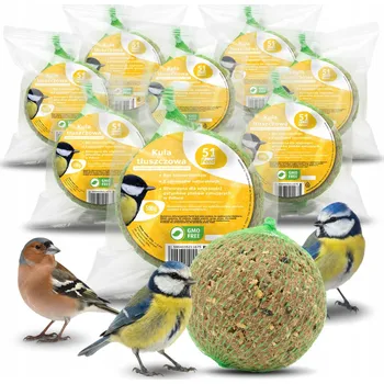 Krmivo pro ptáka LOJOVÉ KOULE PRO PTÁKY SÝKORKY KRMIVO KRMNÁ SMĚS SE SLUNEČNICÍ SEMÍNKA 8x 500G