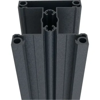 Plotový sloupek Hliníkový plotový sloupek 70x70 mm – 1850mm, RAL 7016 – pro 40 mm široké výplně