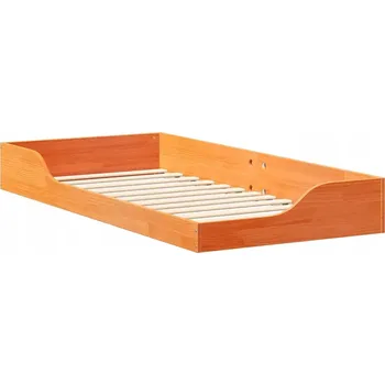 Postel Rošt postele Voskově hnědá 90 x 200 cm Masivní borovicové dřevo