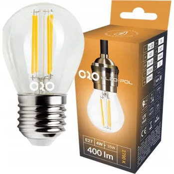 Žárovka Dekorativní LED žárovka Led-Pol ORO04145 E27 4 W