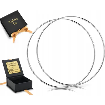 Náušnice NÁUŠNICE VELKÉ KRUHY STŘÍBRNÉ 925 8CM 80MM GRAVÍROVÁNÍ