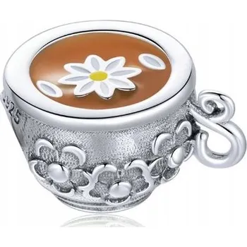 Přívěsek Charms šálek kávy káva hrnek stříbro 925