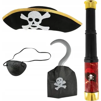 Karnevalový kostým Sada pirátský kostým doplňky převlek karnevalový ples halloween