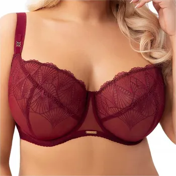 Dámské spodní prádlo GORSENIA MĚKKÁ PODPRSENKA MIRA K942 80G BORDOVÁ