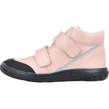 Dětská treková obuv Jonap zimní kožené barefoot boty Jolla pleťová Velikost: 31