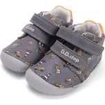 DDstep Kožené barefoot boty D.D.step S070-52480A Dark Grey Velikost: 23