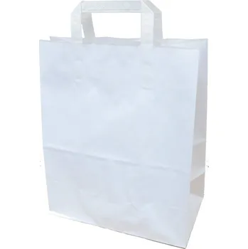 Dárková taška Tašky papírové kraft plochá ucha - 260 x 140 x 320 mm 320647