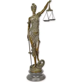 Bronzová socha Spravedlnosti velká socha