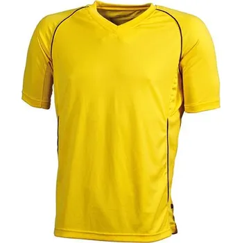 Chlapecké tričko Daiber Dětské sportovní tričko Team Shirt Junior JN386K Barva: Žlutá - Černá, Velikost: XXL 158 - 164