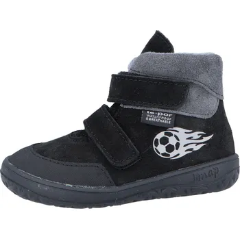 Chlapecké polobotky Jonap barefoot boty Jerry SLIM černá míč Velikost: 22