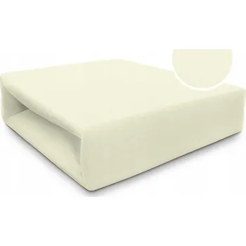 Prostěradlo PROSTĚRADLO JERSEY S GUMOU 200x220 CM KRÉMOVÉ