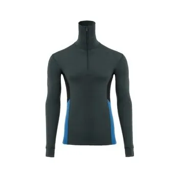 Aclima WarmWool Polo Men Green Gables / Corsair / Jet Black šedá M
