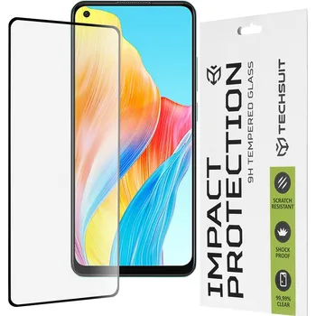 Techsuit 111D Celoplošné sklo lepidlo Oppo A78 4G Black