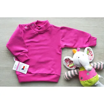 AMÁLKA Elastická mikina teplákovina, fuchsiová Velikost: 74