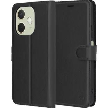 Pouzdro na mobilní telefon Pouzdro Techsuit kožené pro Oppo A5 Pro 4G A5 Pro 5G černé