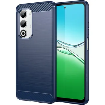 Pouzdro na mobilní telefon Techsuit Carbon Silicone pro Oppo A5 4G A5 5G modrý