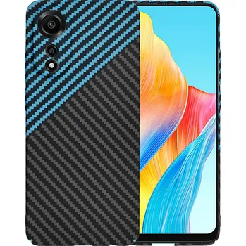 Pouzdro na mobilní telefon Techsuit Carbonite FiberShell obal na Oppo A78 4G BluePulse
