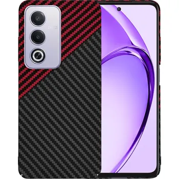 Pouzdro na mobilní telefon Techsuit Carbonite FiberShell pro Oppo A80 5G červený Vortex
