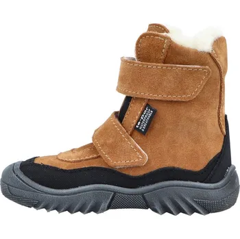 Chlapecká obuv Jonap zimní kožené boty s membránou ELSA skořicová Velikost: 33