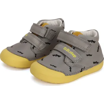 Chlapecká obuv DDstep Kožené boty D.D.step S066-41803B Grey Velikost: 20