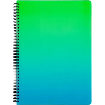 Blok Karton P+P Blok kroužkový OMBRE - A4 / linka / zelená 589751