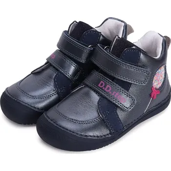 Dívčí polobotky DDstep Kožené barefoot boty D.D.step A063-42804 Royal Blue Velikost: 30