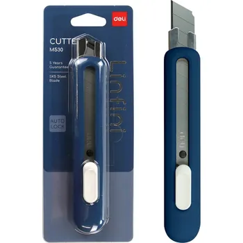 Pracovní nůž Nůž odlamovací Deli Linfini EM530, 170mm, modrý