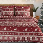 Vánoční povlečení 100% bavlna BERGEN 1x 140x200 cm, 1x povlak 70x80 cm MyBestHome