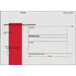 Obálky B6 s dodejkou - s červeným pruhem / 1000 ks Krpa