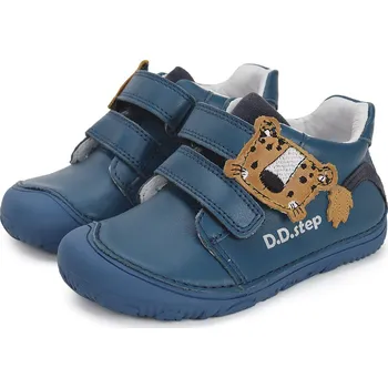 Chlapecké polobotky DDstep Kožené barefoot boty D.D.step S073-41369 Bermuda Blue Velikost: 31
