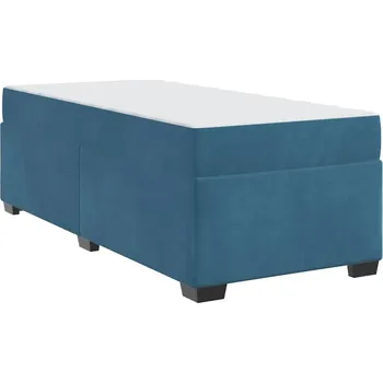 Postel Rám postele s matrací, modrá, 80 x 200 cm, Samet