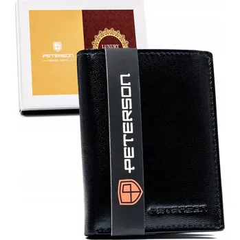 Peněženka Peterson dámská peněženka z pravé kůže, černá