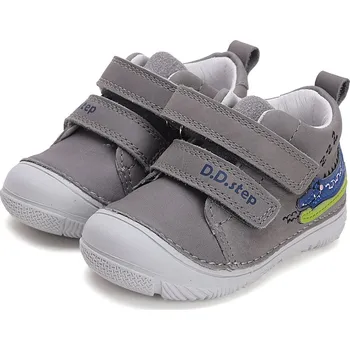 Chlapecké polobotky DDstep Kožené boty D.D.step S082-51541A Dark Grey Velikost: 23