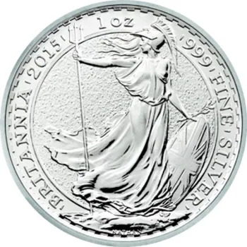Sběratelství Stříbrná mince 1 Oz Britannia 2015